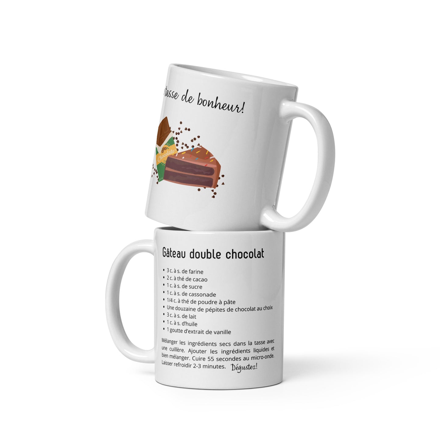 Une tasse de bonheur! - Gâteau double chocolat