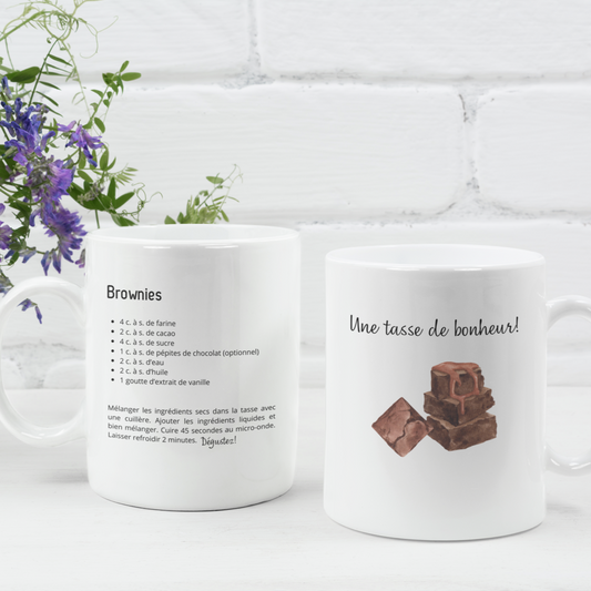 Une tasse de bonheur! - Brownies